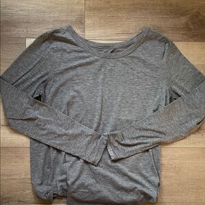 lululemon athletica Charcoal Long Sleeve Top